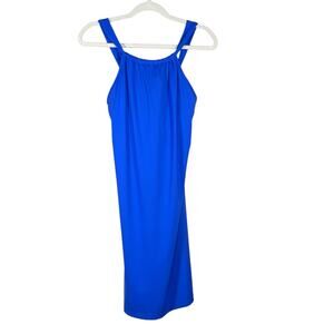 Athleta Women’s Blue Athleisure Casual Sporty Dress with Shelf Bra Small
